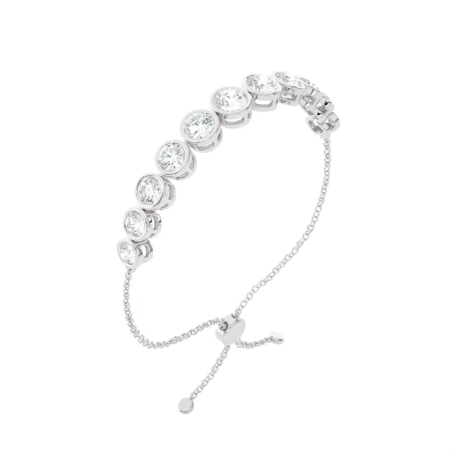 1 5/8 ctw Round Lab Grown Diamond Fashion Bracelet