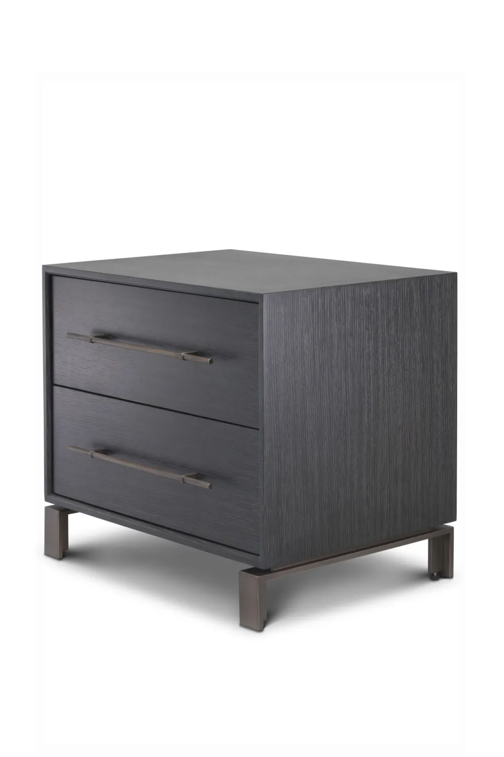 2 Drawer Gray Oak Nightstand | Eichholtz Canova