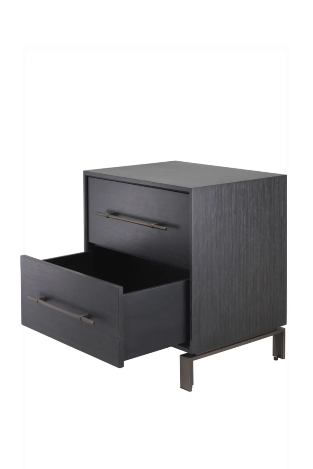 2 Drawer Gray Oak Nightstand | Eichholtz Canova