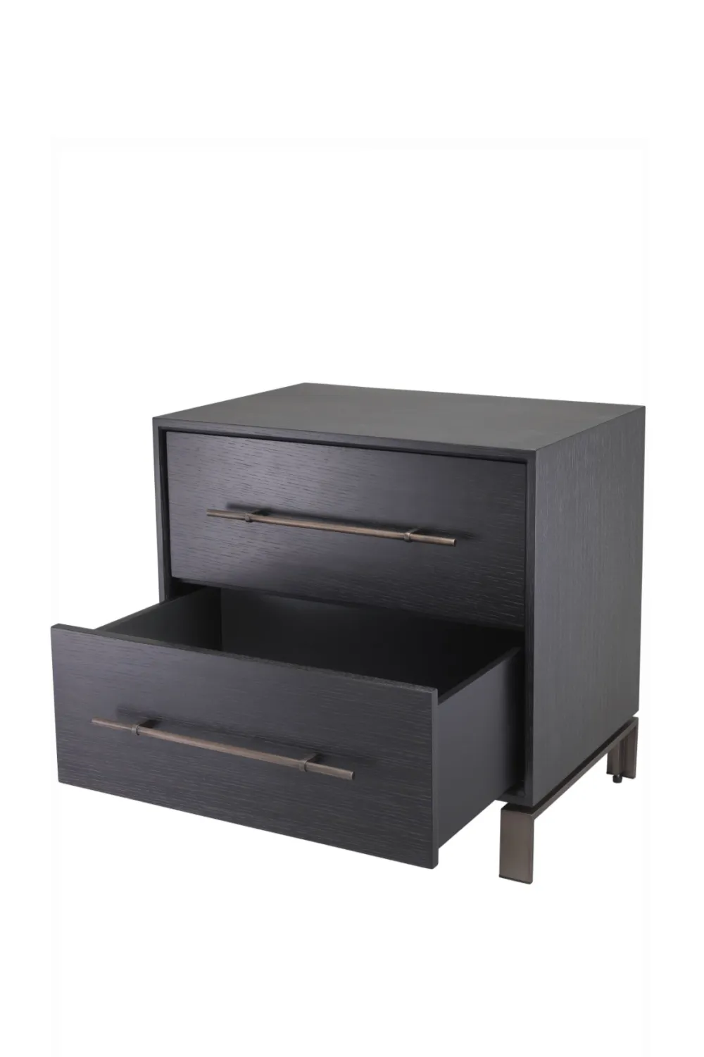 2 Drawer Gray Oak Nightstand | Eichholtz Canova