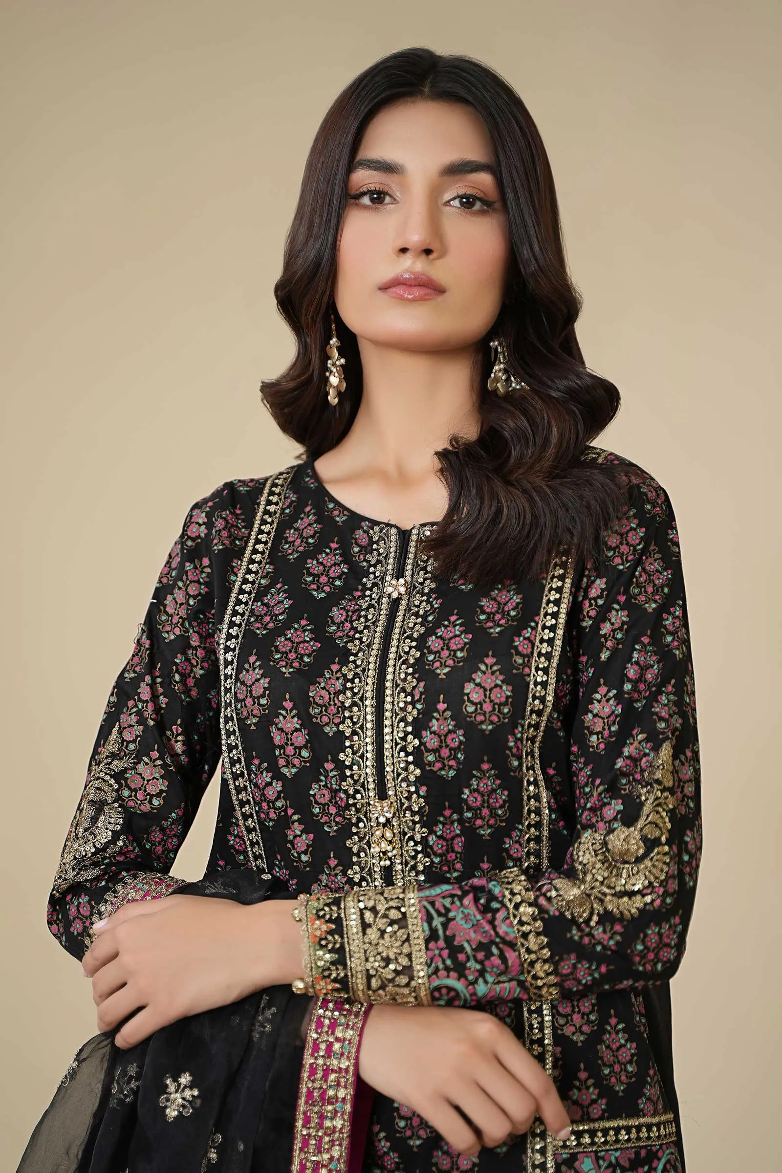 3 Piece Printed Lawn Suit | DW-EA24-40