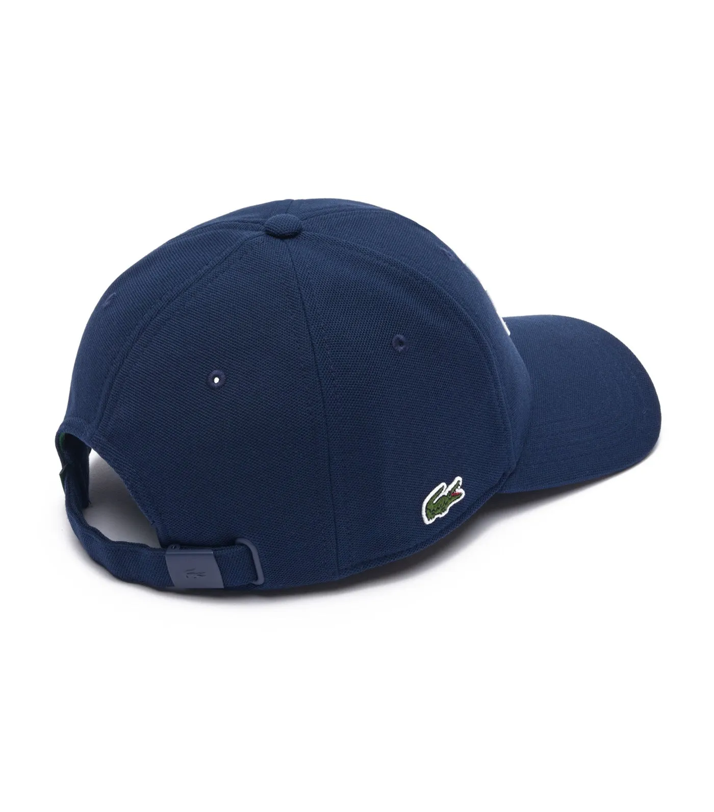 3D Embroidered Cotton Piqué Baseball Cap Navy Blue