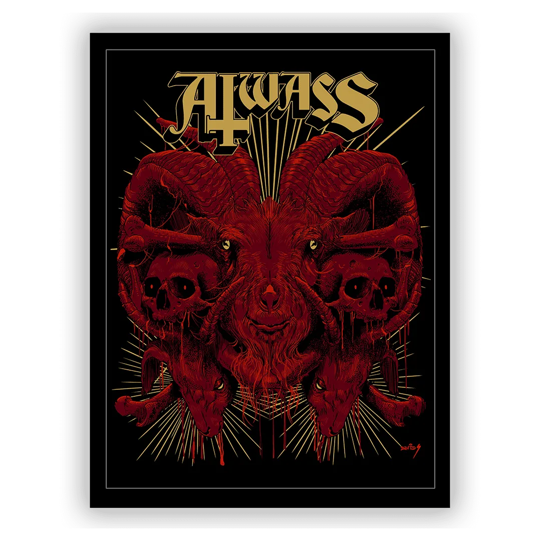 Aiwass - Death Goat Print - Framed