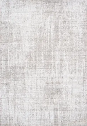 Amari Collection Hand-Loomed Bsilk & Wool Taupe Area Rug- 5' 3" X 7' 8"