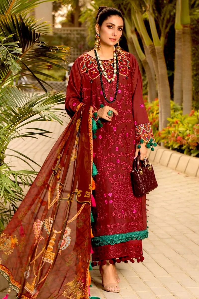 Ansab Jahangir Luxury Lawn Collection 2021 – Shala