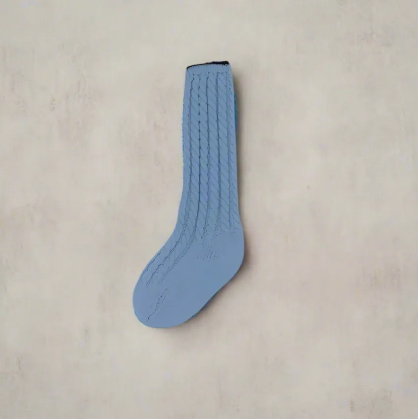 Baby Blue Knit Sock