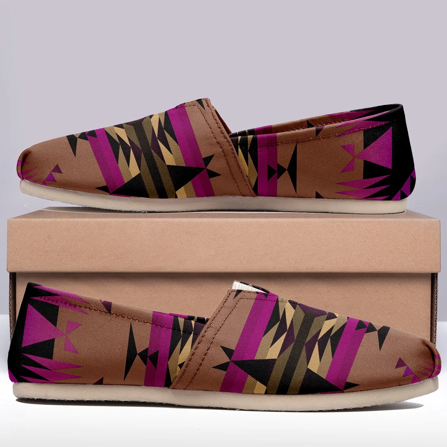 Between the Mountains Berry Slip On