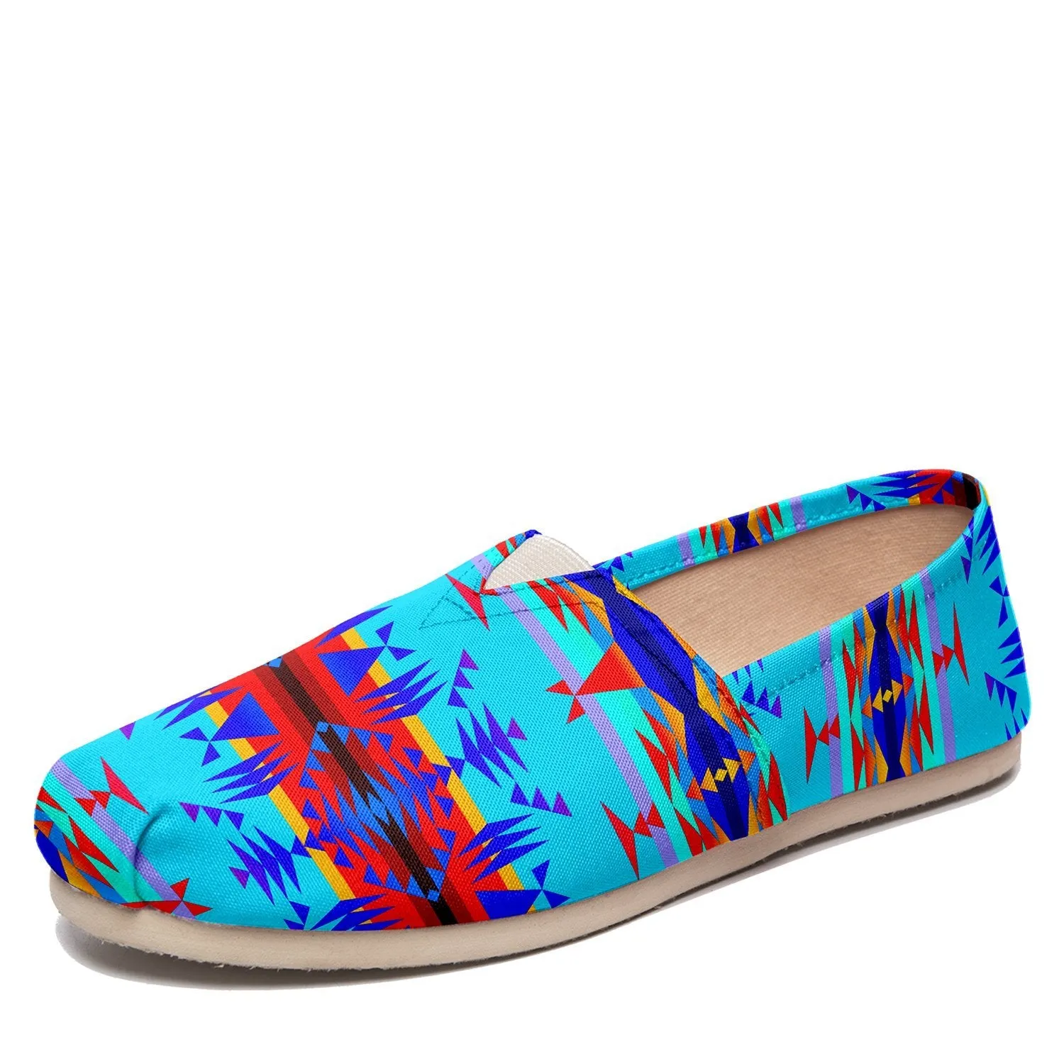 Between the Mountains Blue Slip On