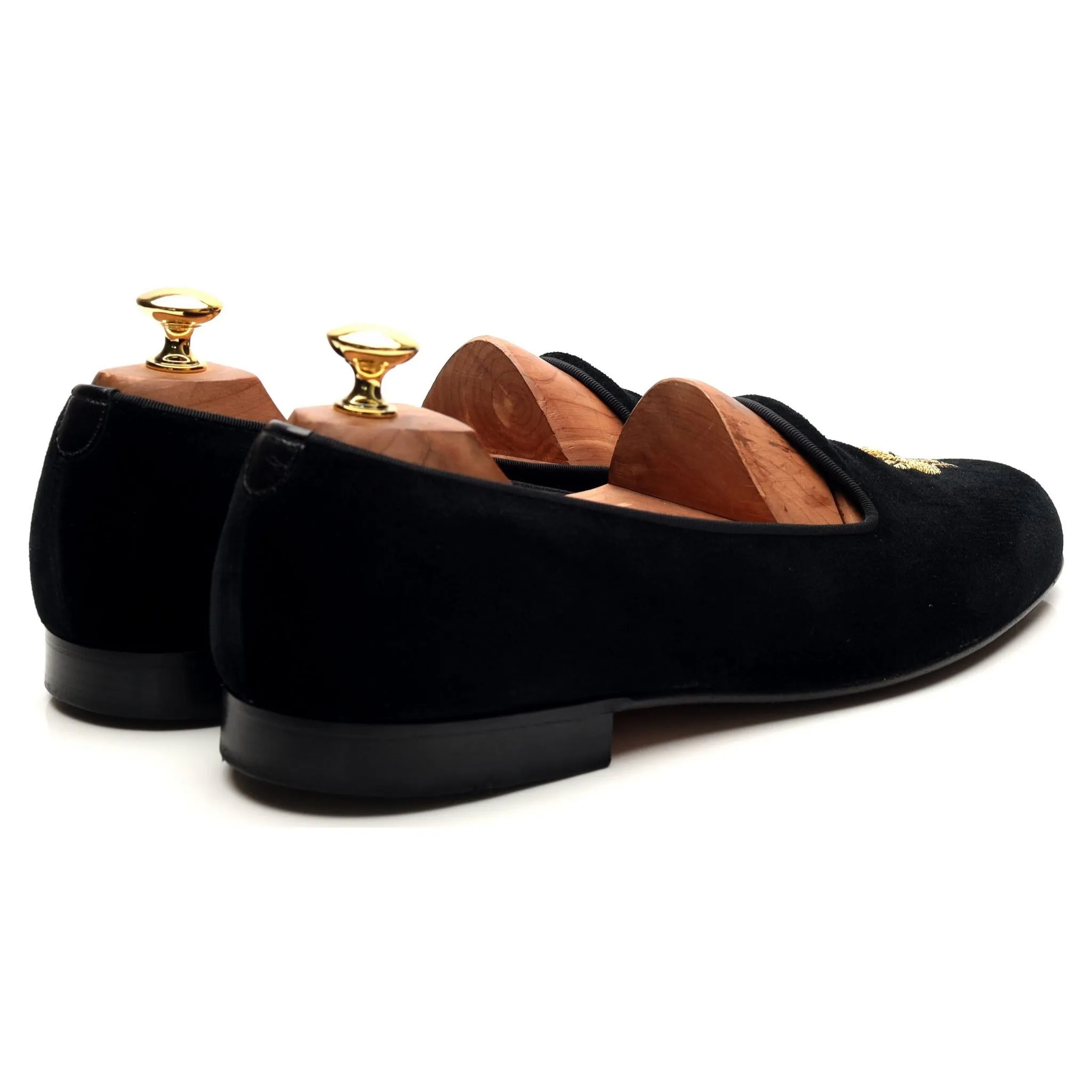 Black Velvet Slippers UK 10.5 E