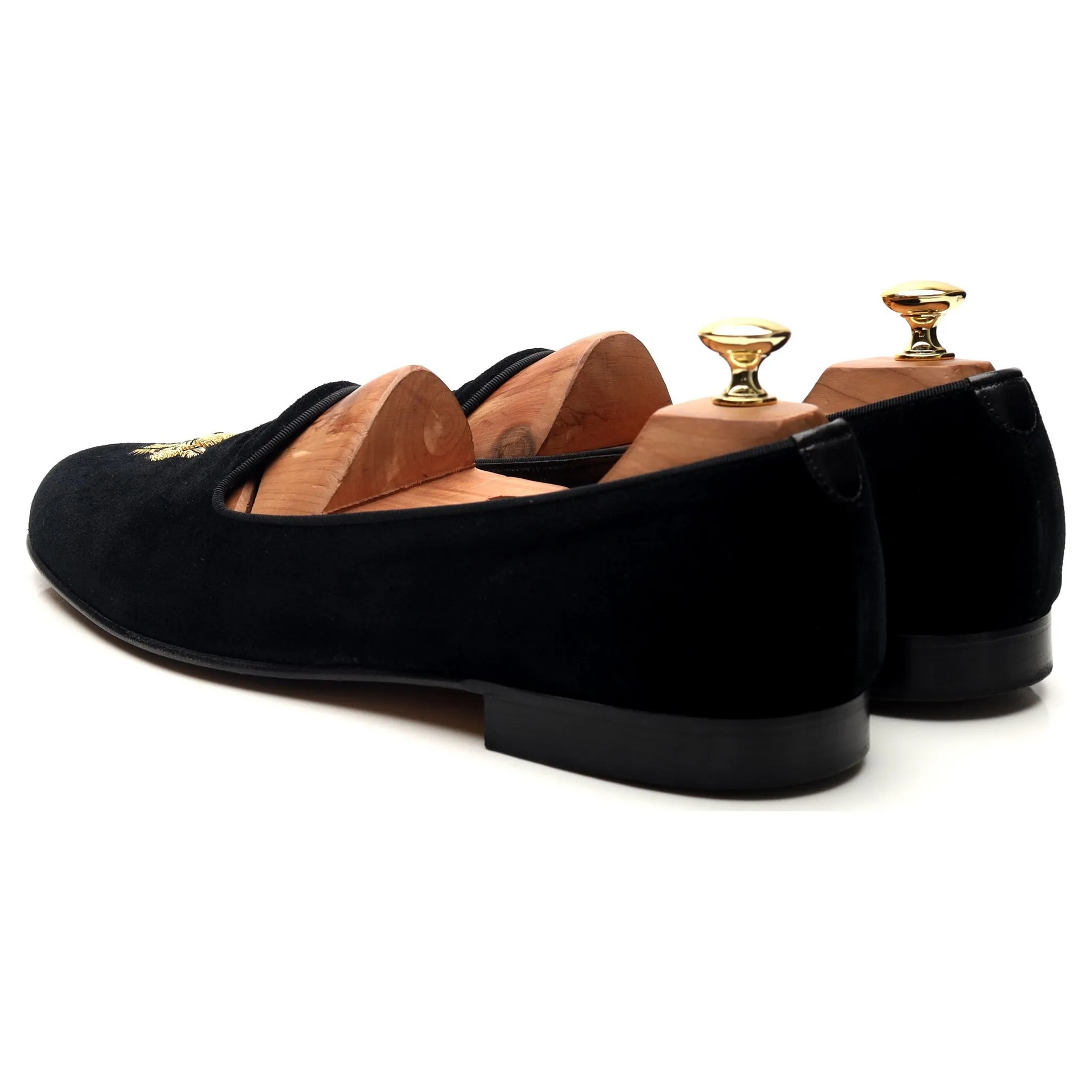 Black Velvet Slippers UK 10.5 E