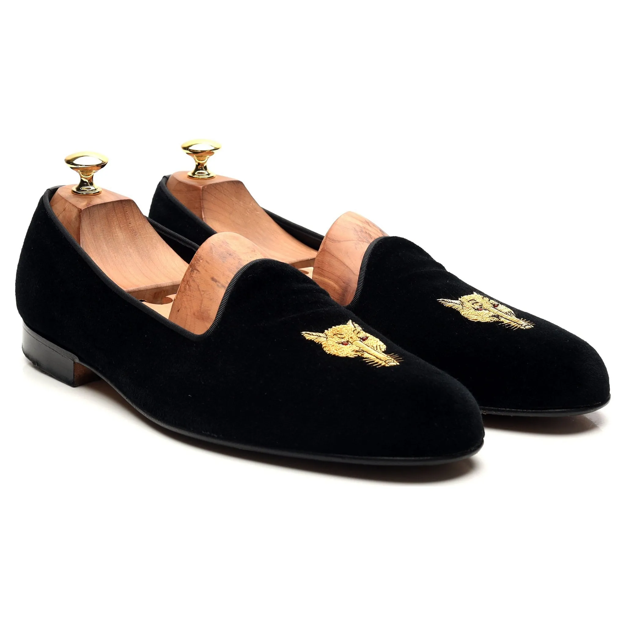 Black Velvet Slippers UK 10.5 E