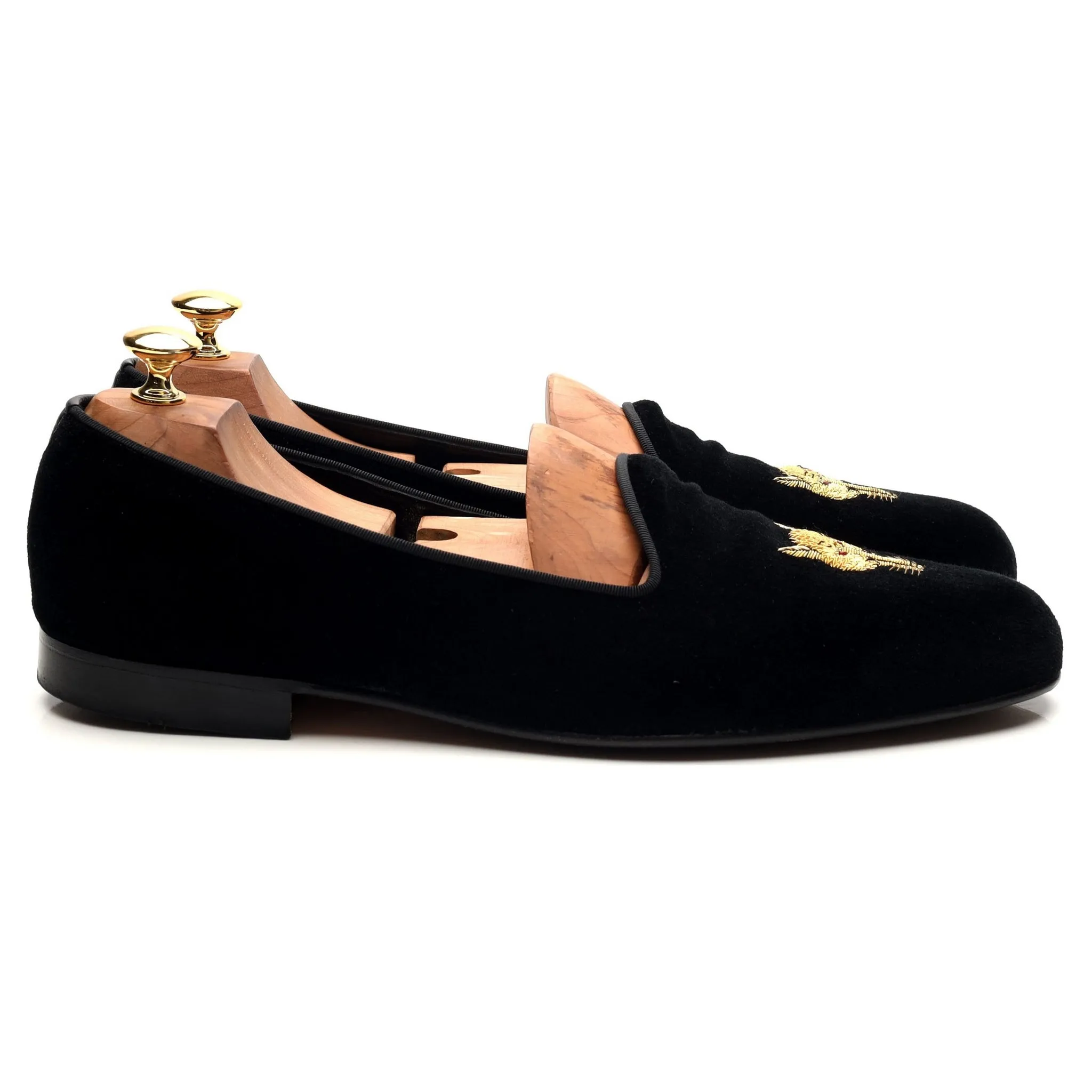 Black Velvet Slippers UK 10.5 E