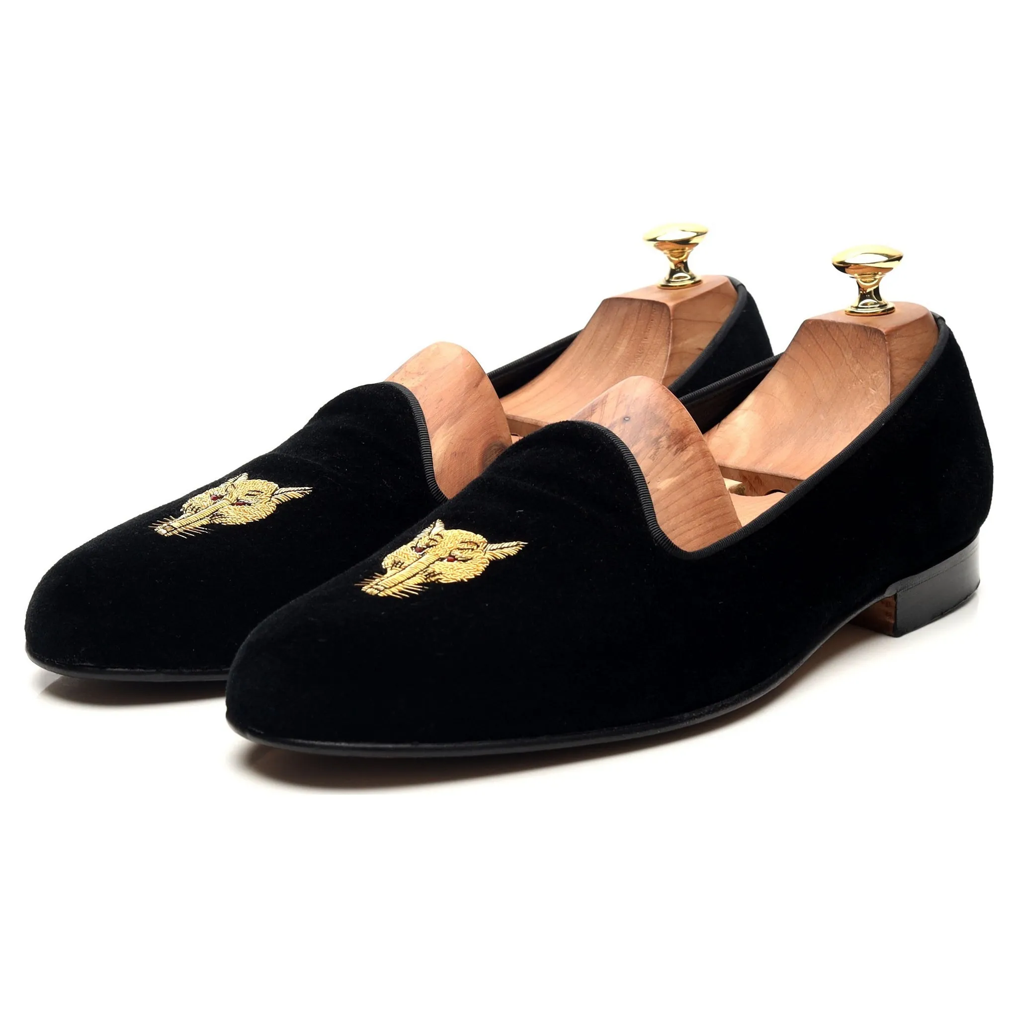 Black Velvet Slippers UK 10.5 E