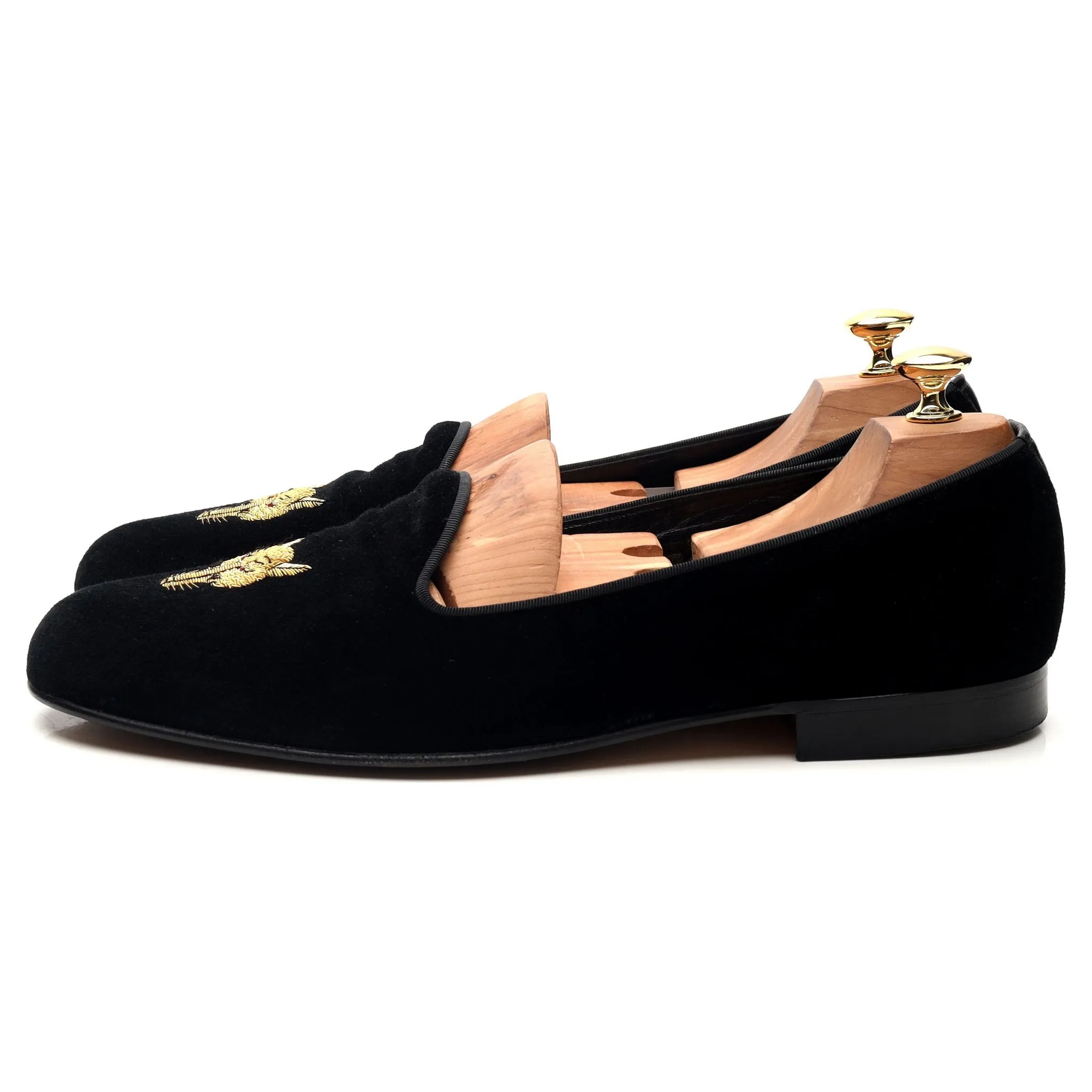 Black Velvet Slippers UK 10.5 E