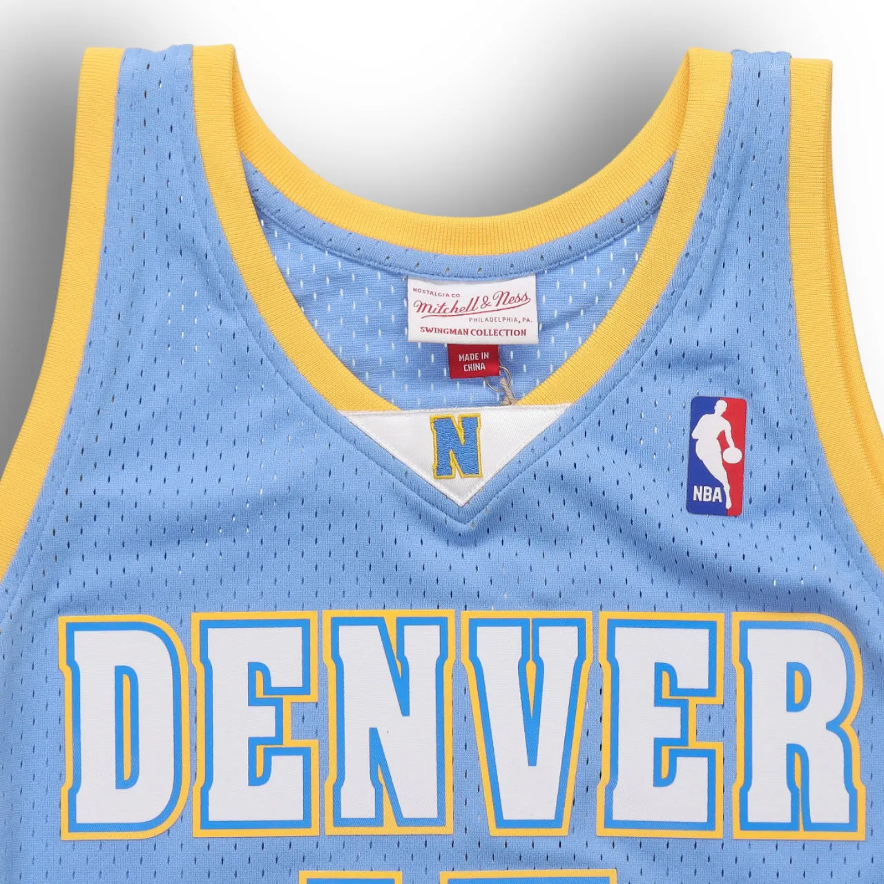 Carmelo Anthony 2006-2007 Denver Nuggets Away Mitchell & Ness Swingman Jersey - Blue