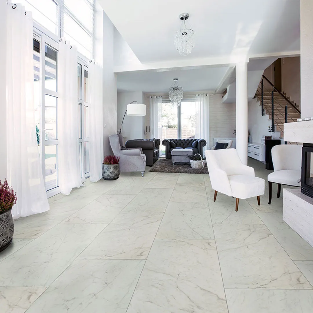 Carrara Bianco Matte, 24" x 48" - Porcelain Tile