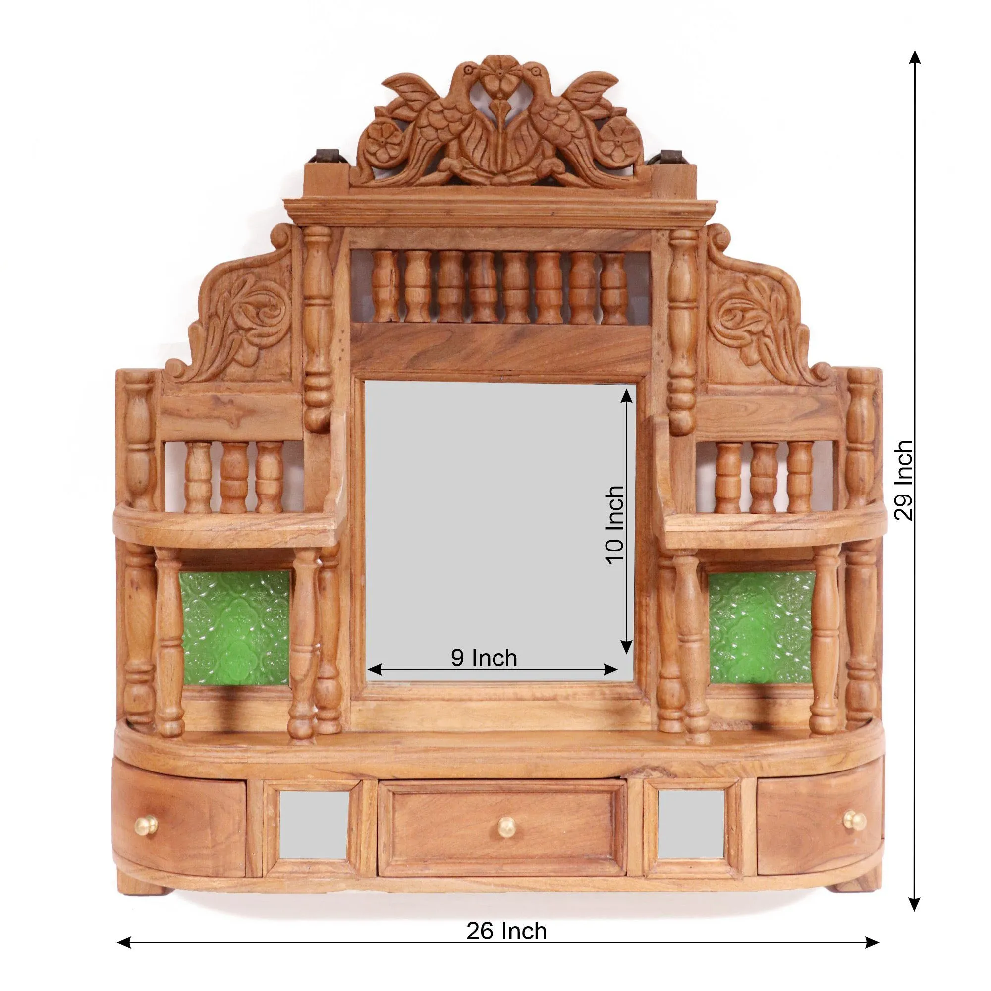 Carved Wooden Multipurpose Classic Mirror