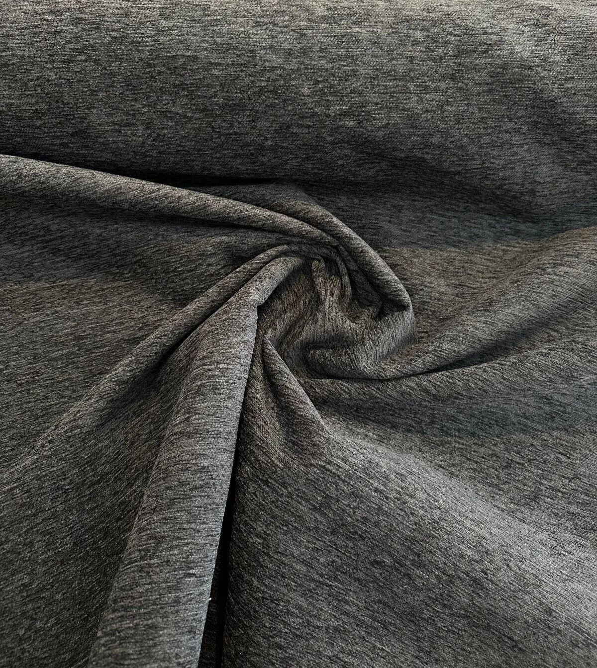 Charcoal Heavy Chenille Backed Upholstery Fabric by the yard