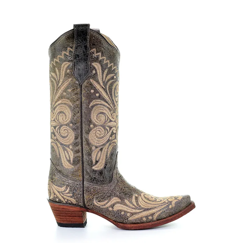 Circle G by Corral Ladies Distressed Filigree Boots | L5407