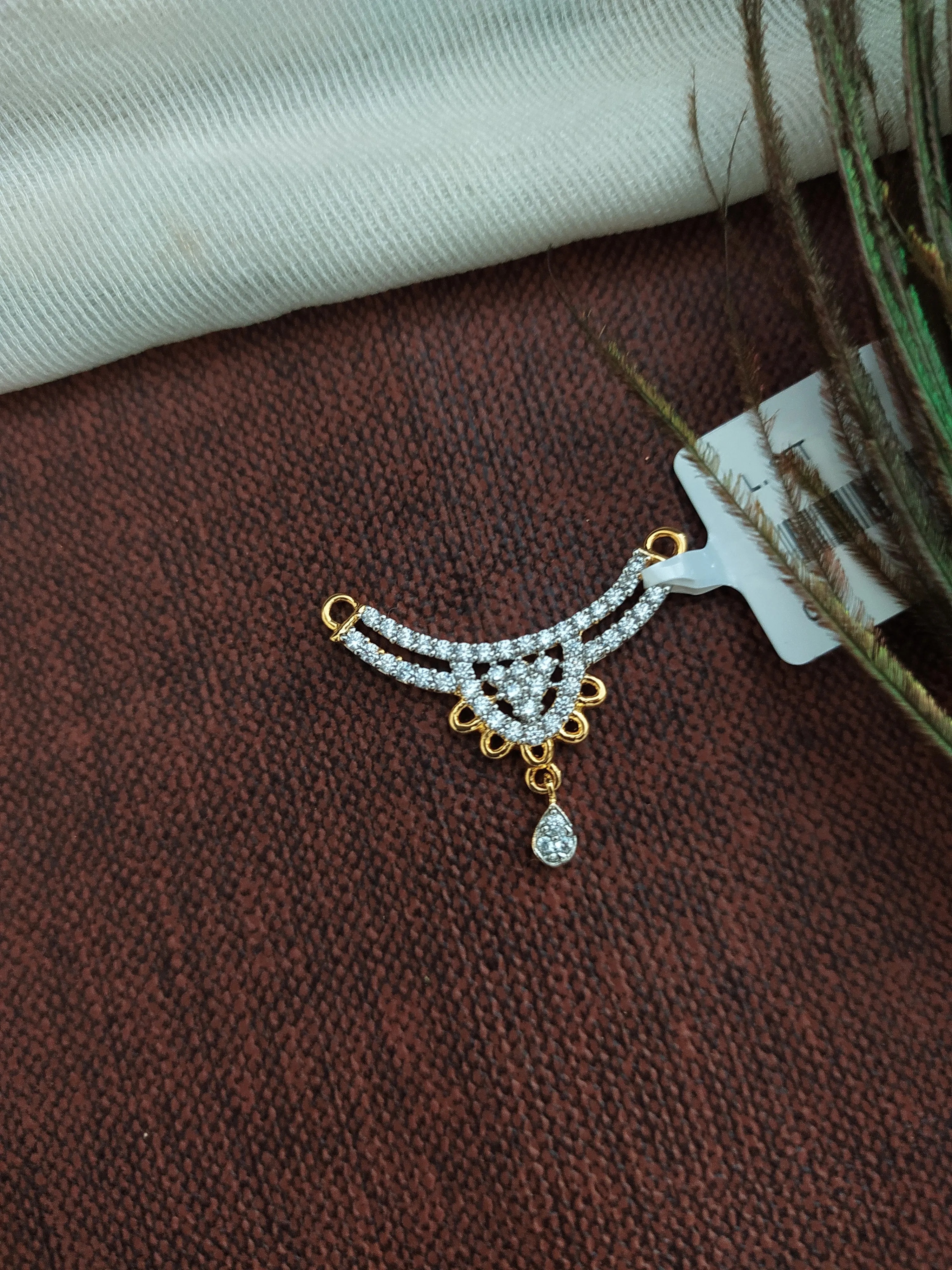 Classic Gold-Plated Mangalsutra Pendant Set