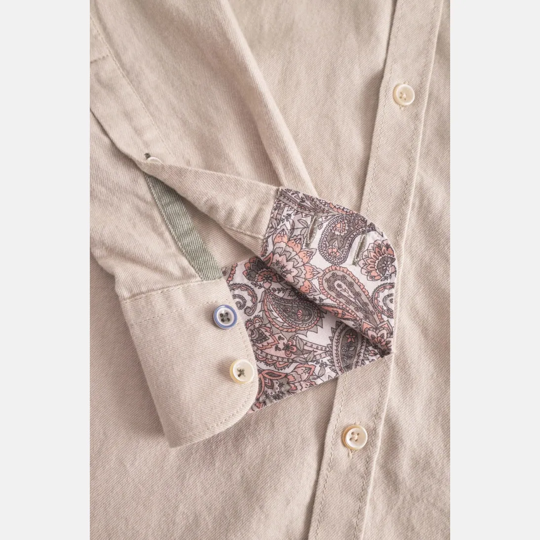 Colours And Sons Soft Cotton Twill Shirt 9024-211 Tumbleweed