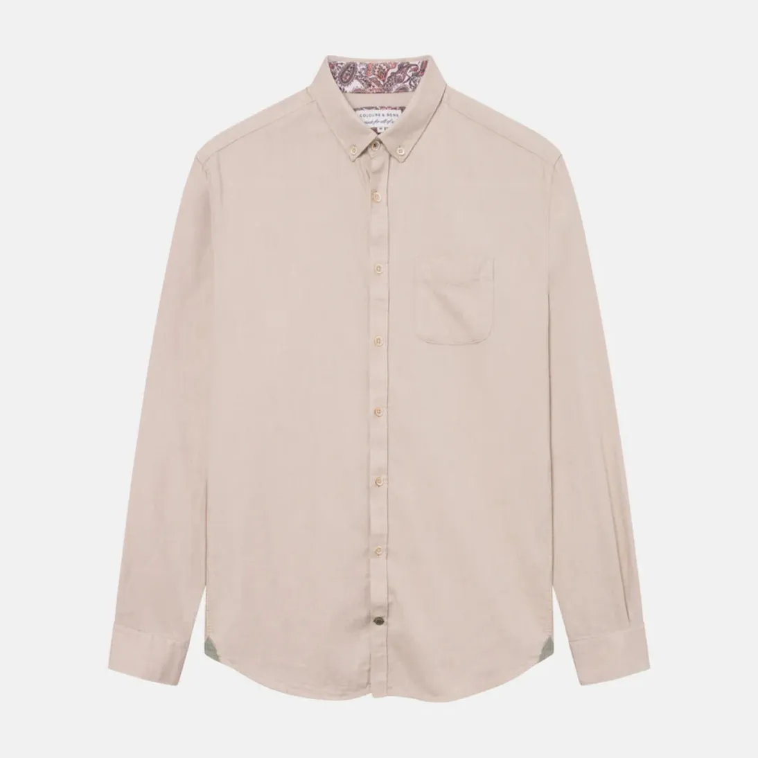 Colours And Sons Soft Cotton Twill Shirt 9024-211 Tumbleweed