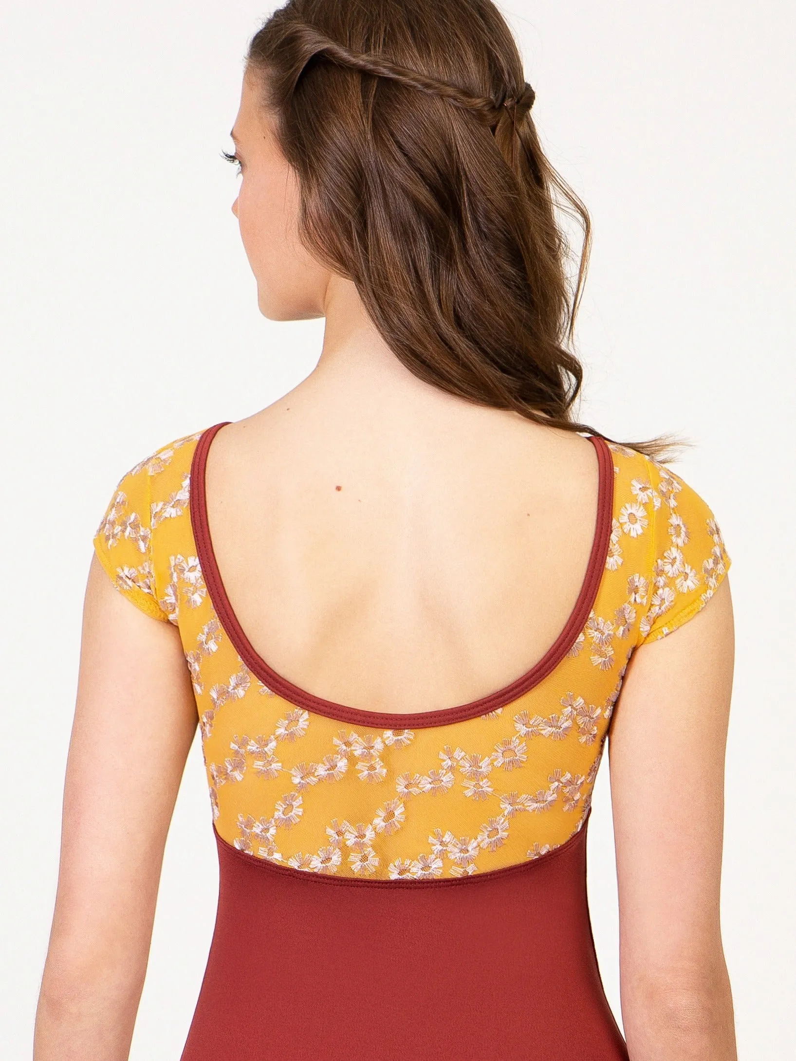 Daisy Chain Empire Sweetheart Cap Sleeve Leotard