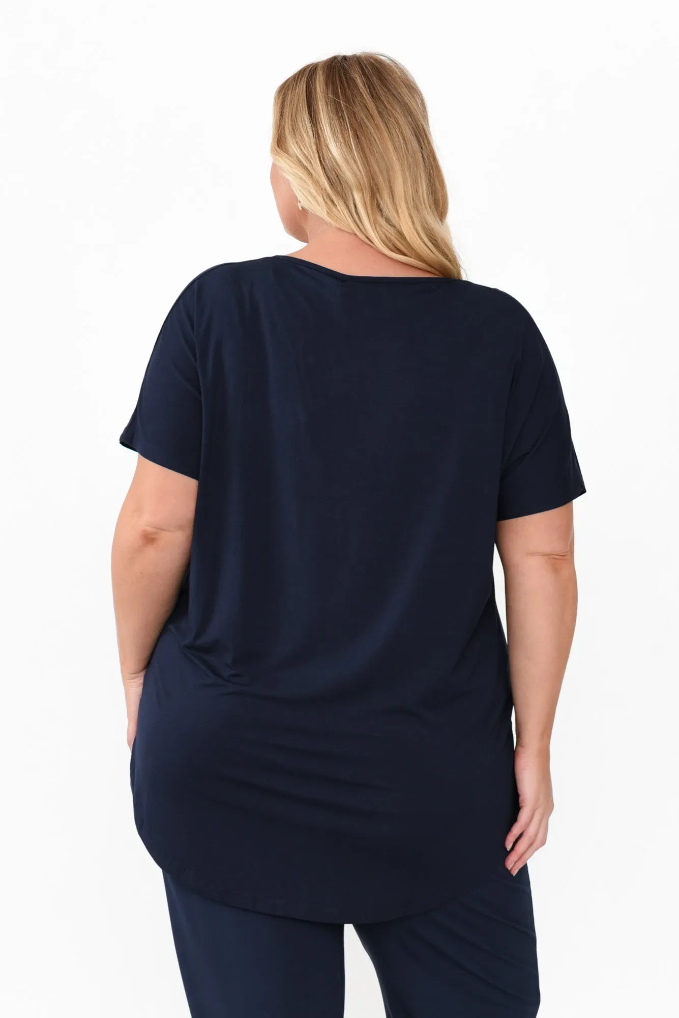 Danya Navy Bamboo Top