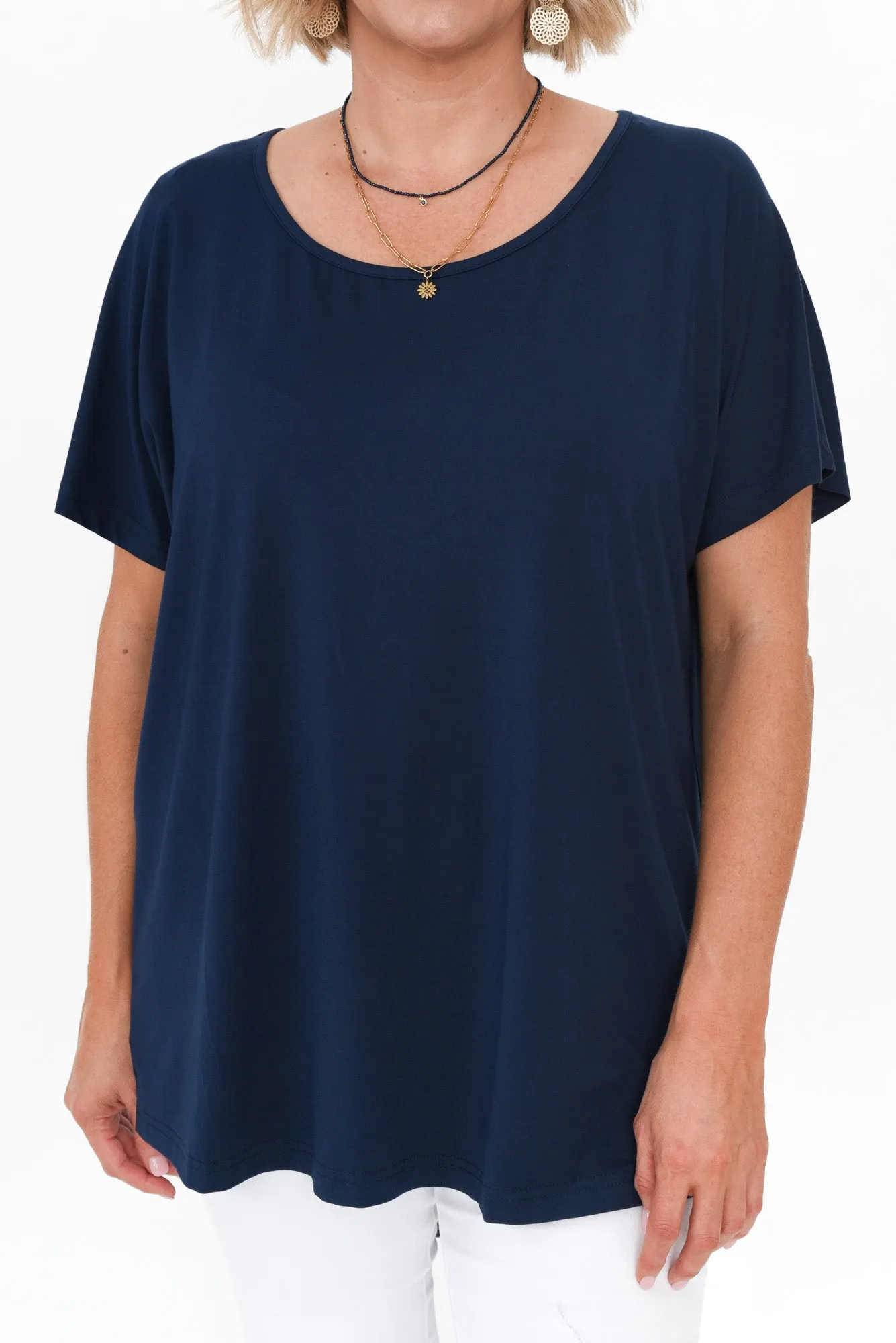 Danya Navy Bamboo Top