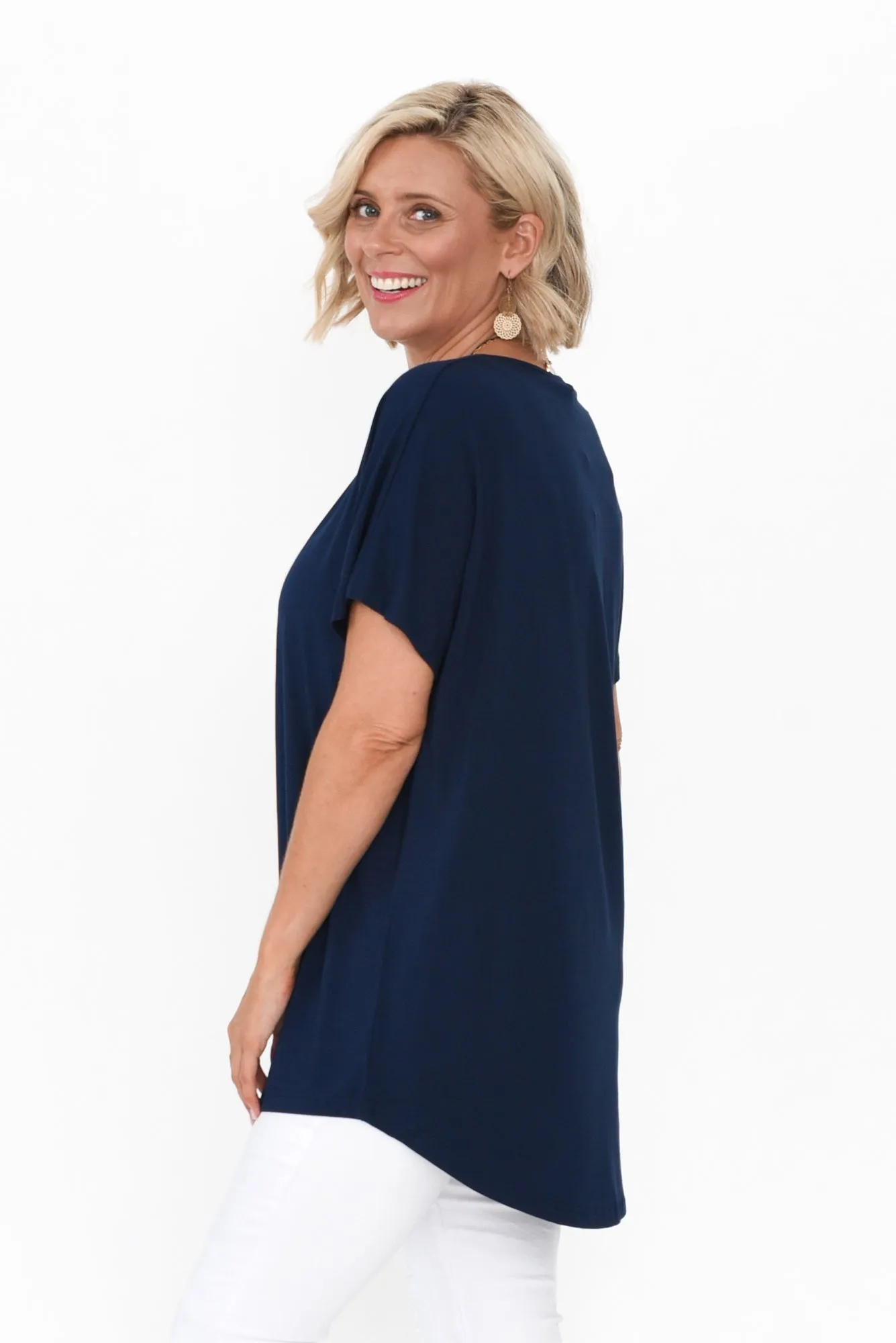 Danya Navy Bamboo Top