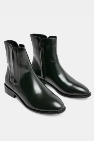 DENMARK LEATHER BOOT - Dark Olive Shine