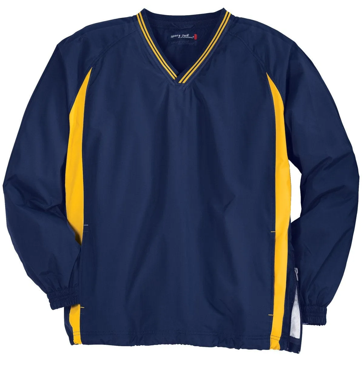 DISCONTINUED  Sport-Tek ®  Tall Tipped V-Neck Raglan Wind Shirt. TJST62