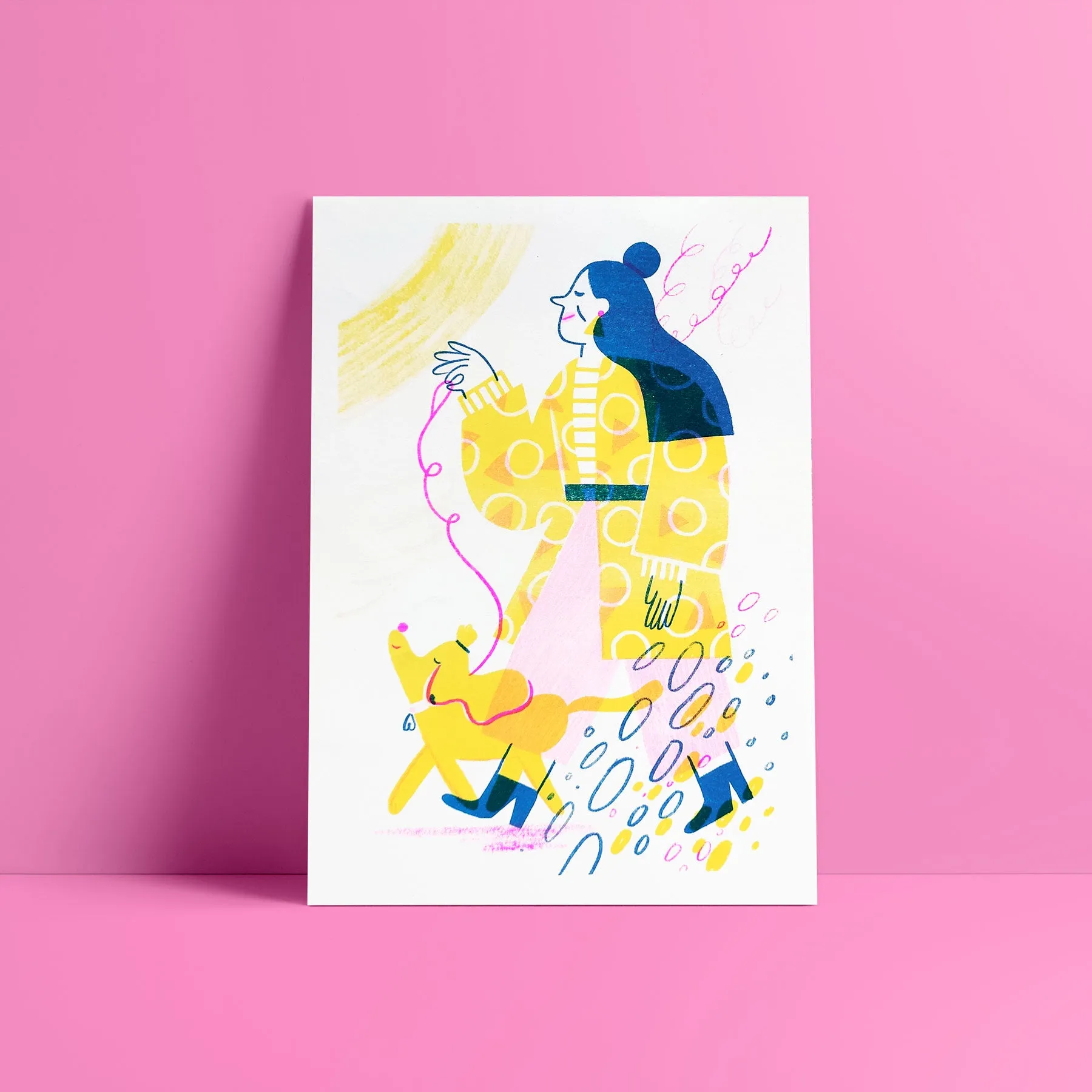 Dog Walker II  // A4 Risograph