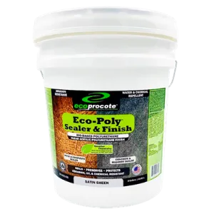 EcoPoly Polyurethane Sealer & Finish, Satin, 5 Gal