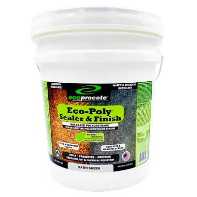 EcoPoly Polyurethane Sealer & Finish, Satin, 5 Gal