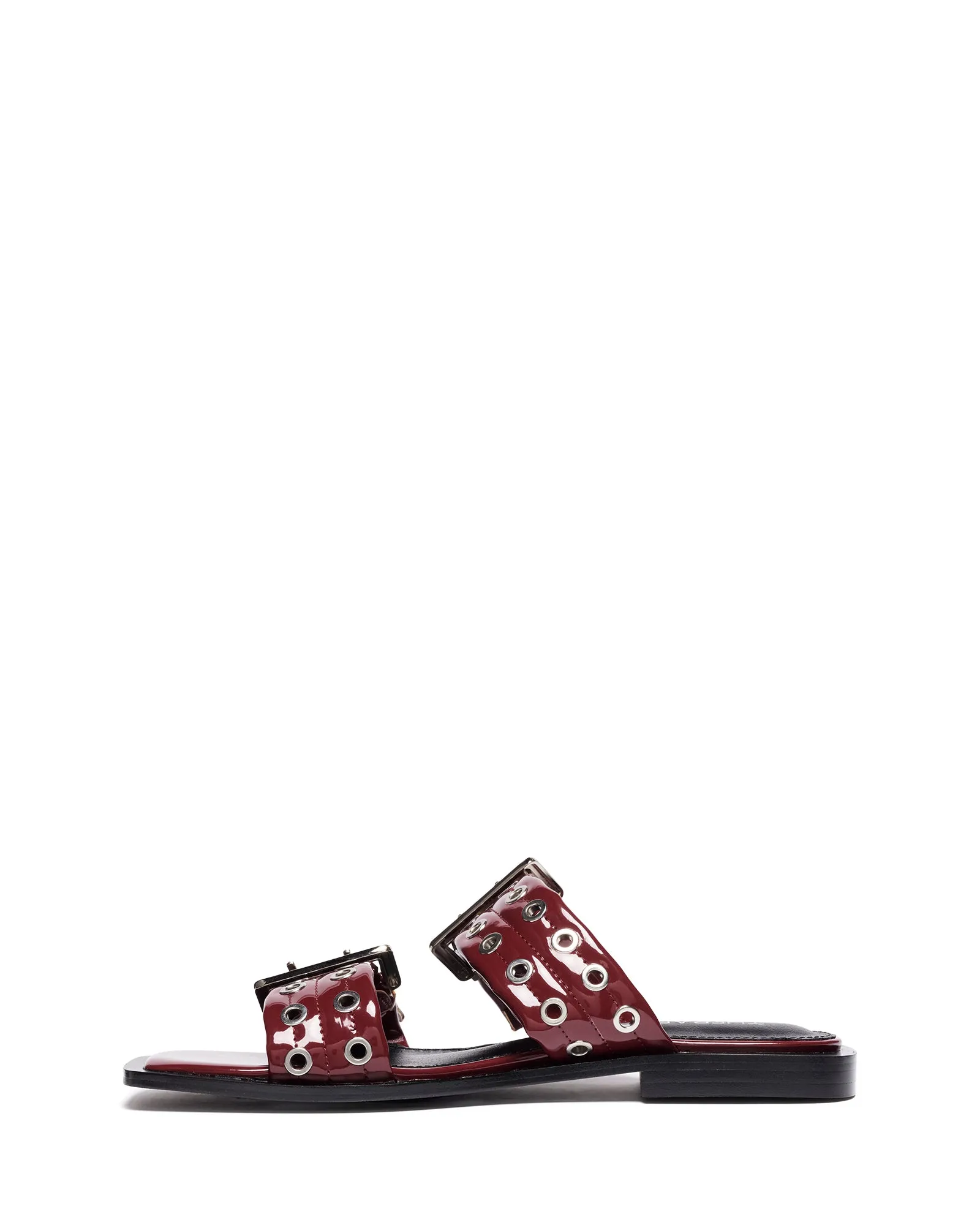 Ego Flat Sandal Cherry Patent