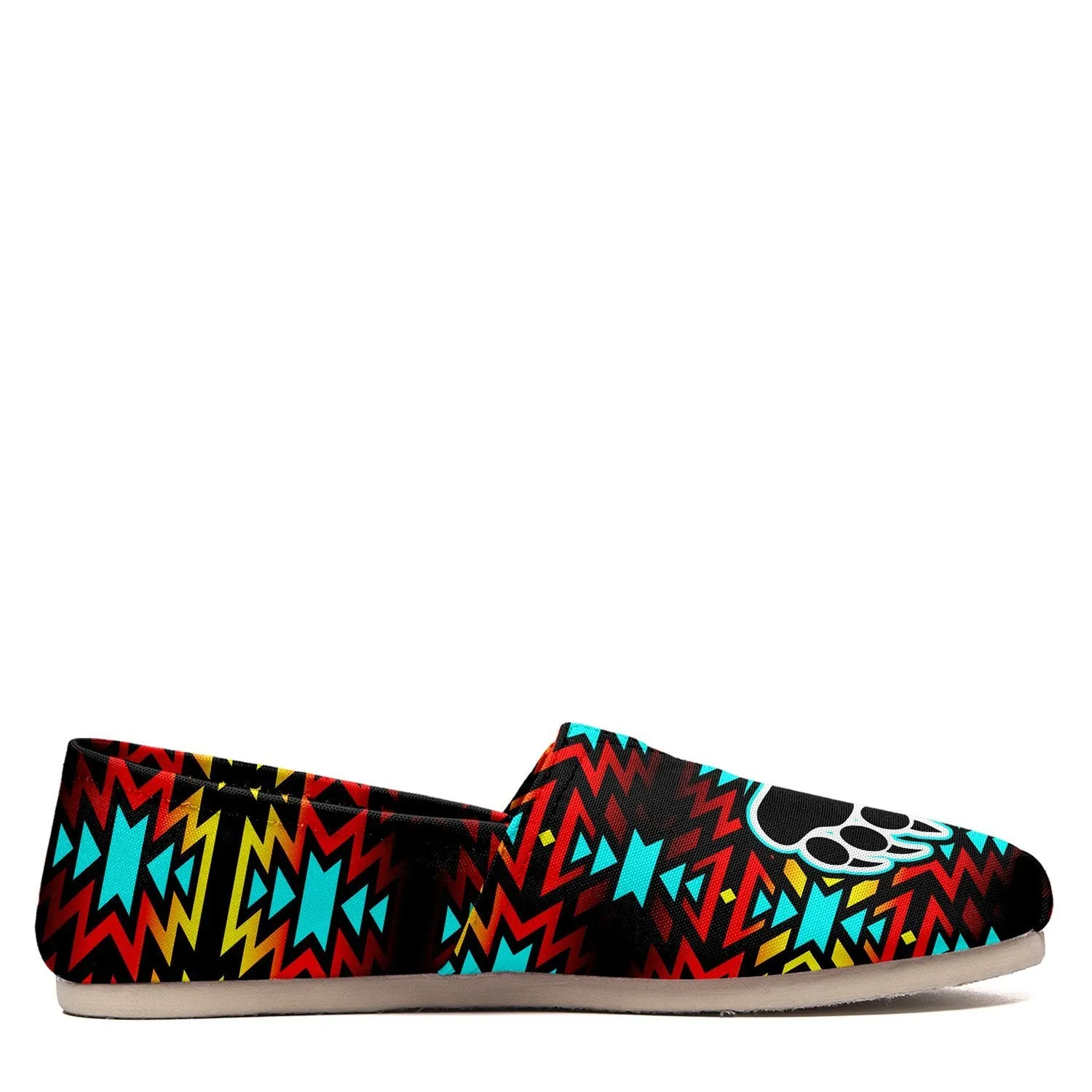 Fire Colors and Turquoise Bearpaw Slip On