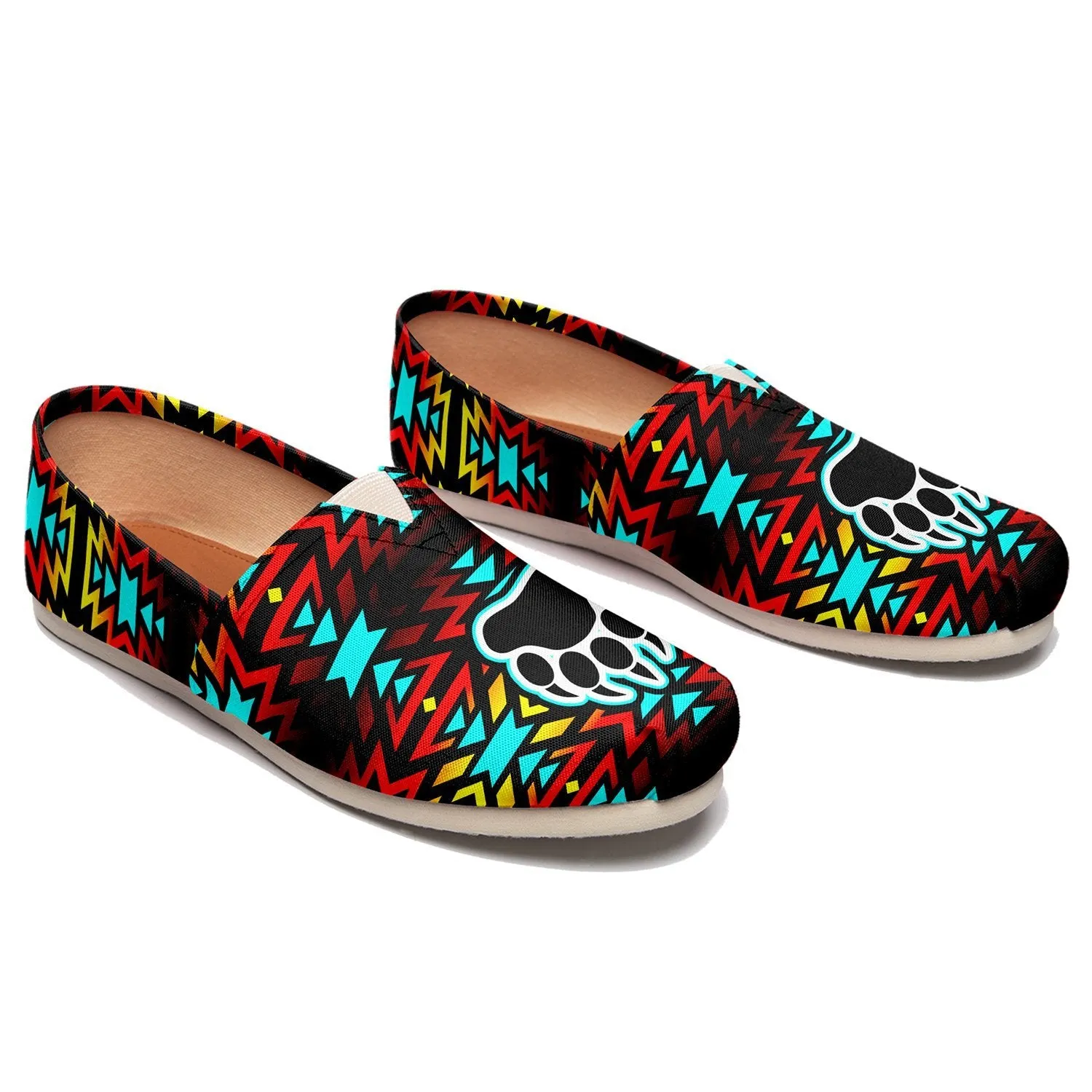 Fire Colors and Turquoise Bearpaw Slip On