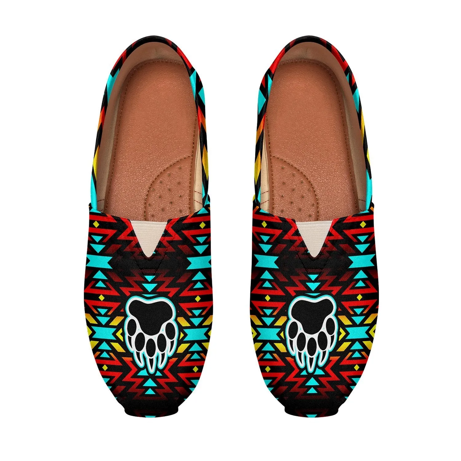 Fire Colors and Turquoise Bearpaw Slip On