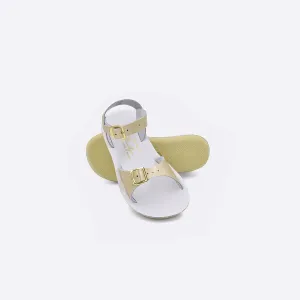 Gold Velcro Sandals