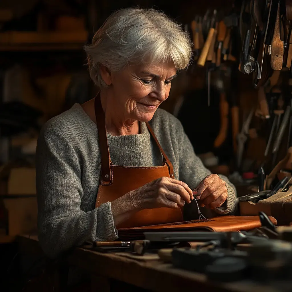 Grace’s Timeless Elegance | Genuine Cowhide Leather Tote Bag