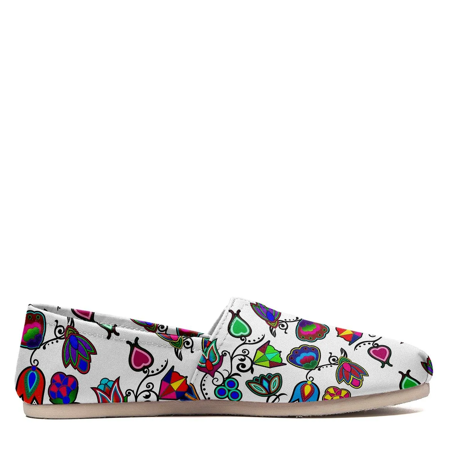 Indigenous Paisley White Slip On