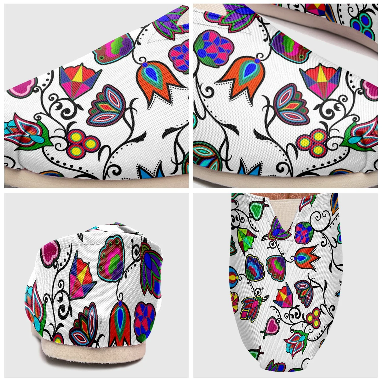 Indigenous Paisley White Slip On