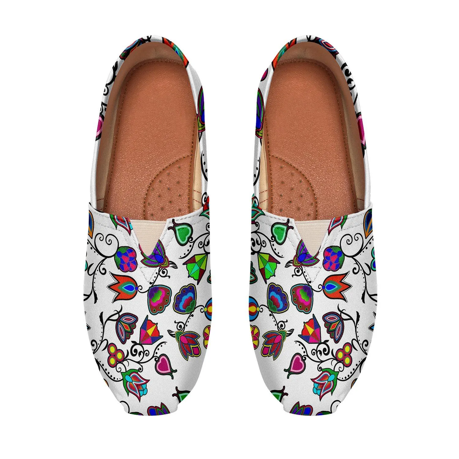 Indigenous Paisley White Slip On