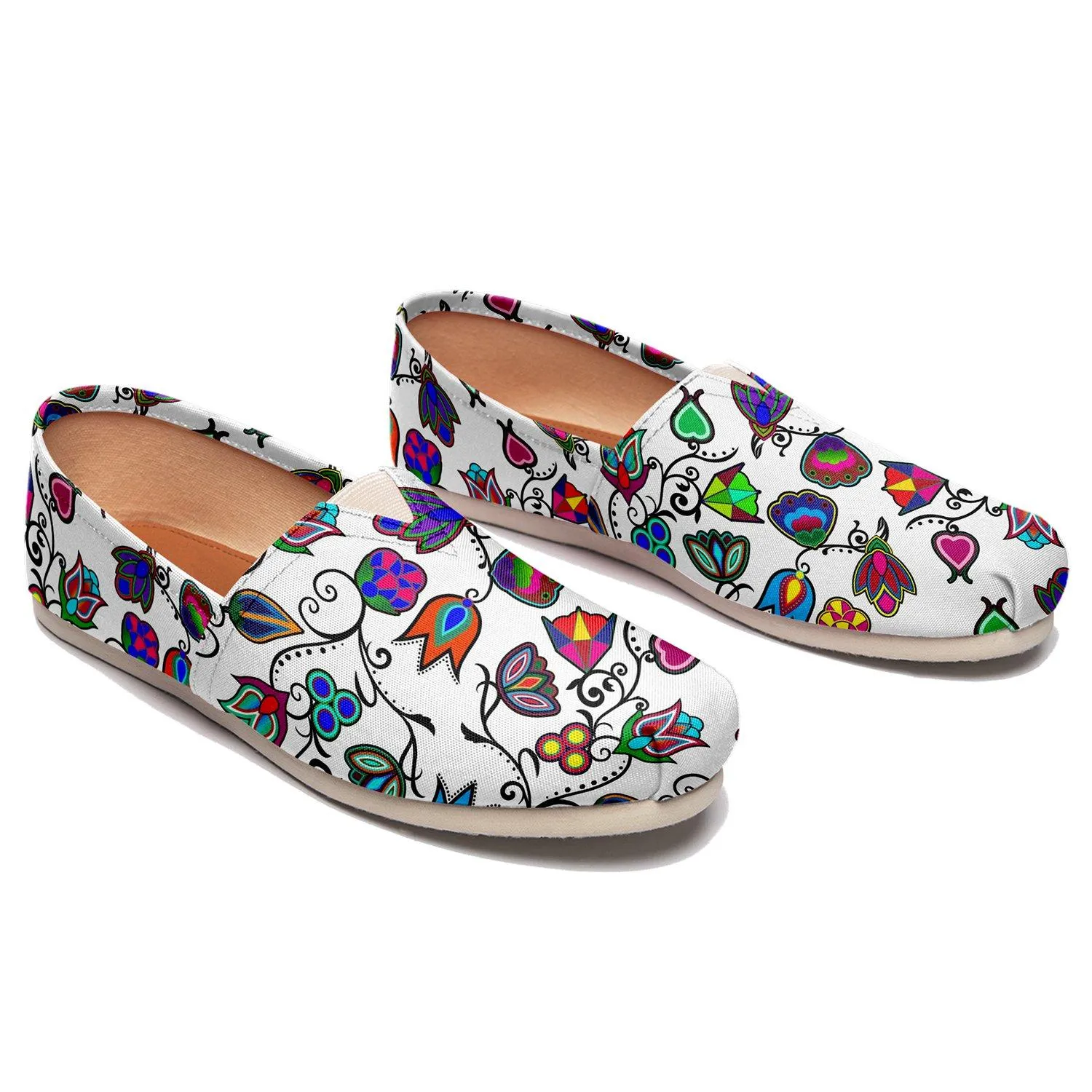 Indigenous Paisley White Slip On