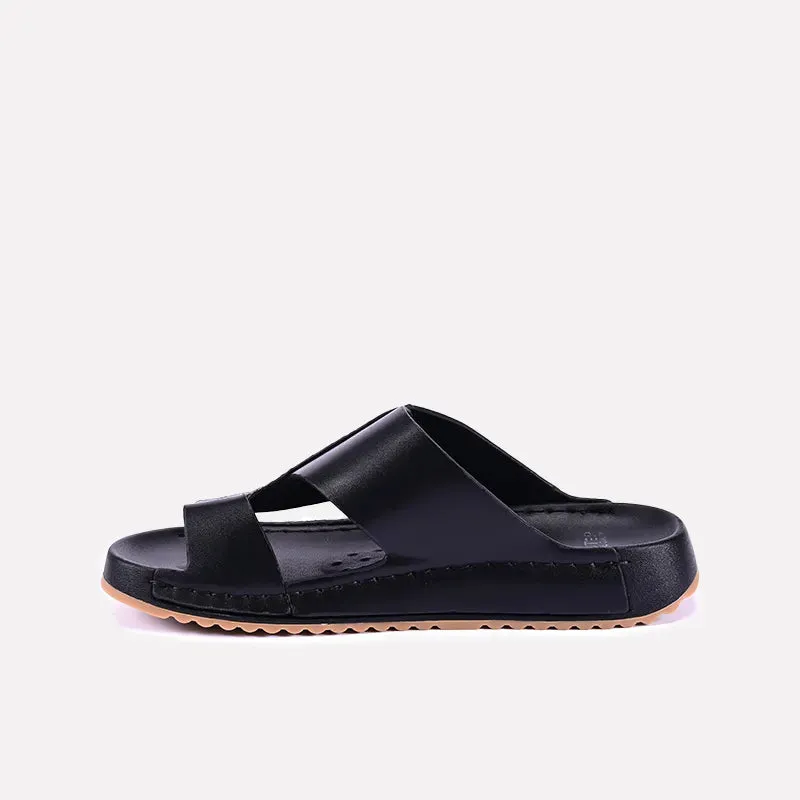 Jasper Black Thumb Strap Slippers 0150884