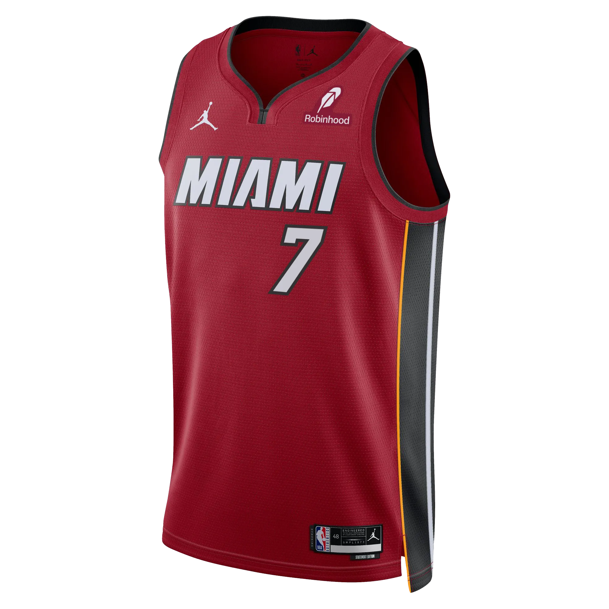 Kel'el Ware Nike Jordan Brand Miami HEAT Statement Red Swingman Youth Jersey