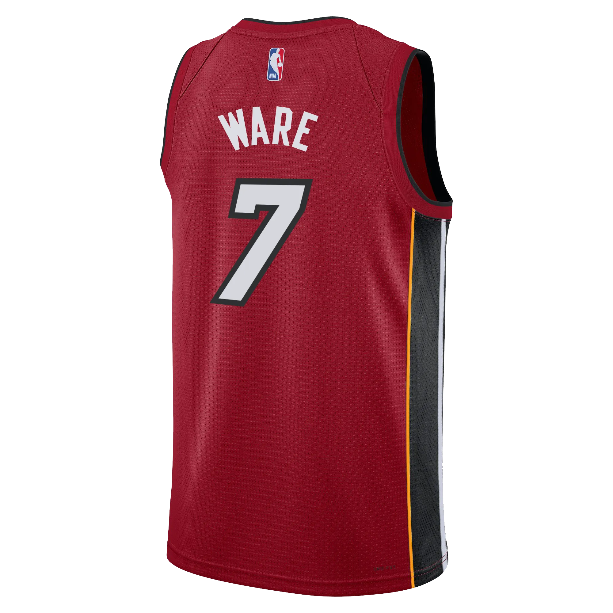 Kel'el Ware Nike Jordan Brand Miami HEAT Statement Red Swingman Youth Jersey