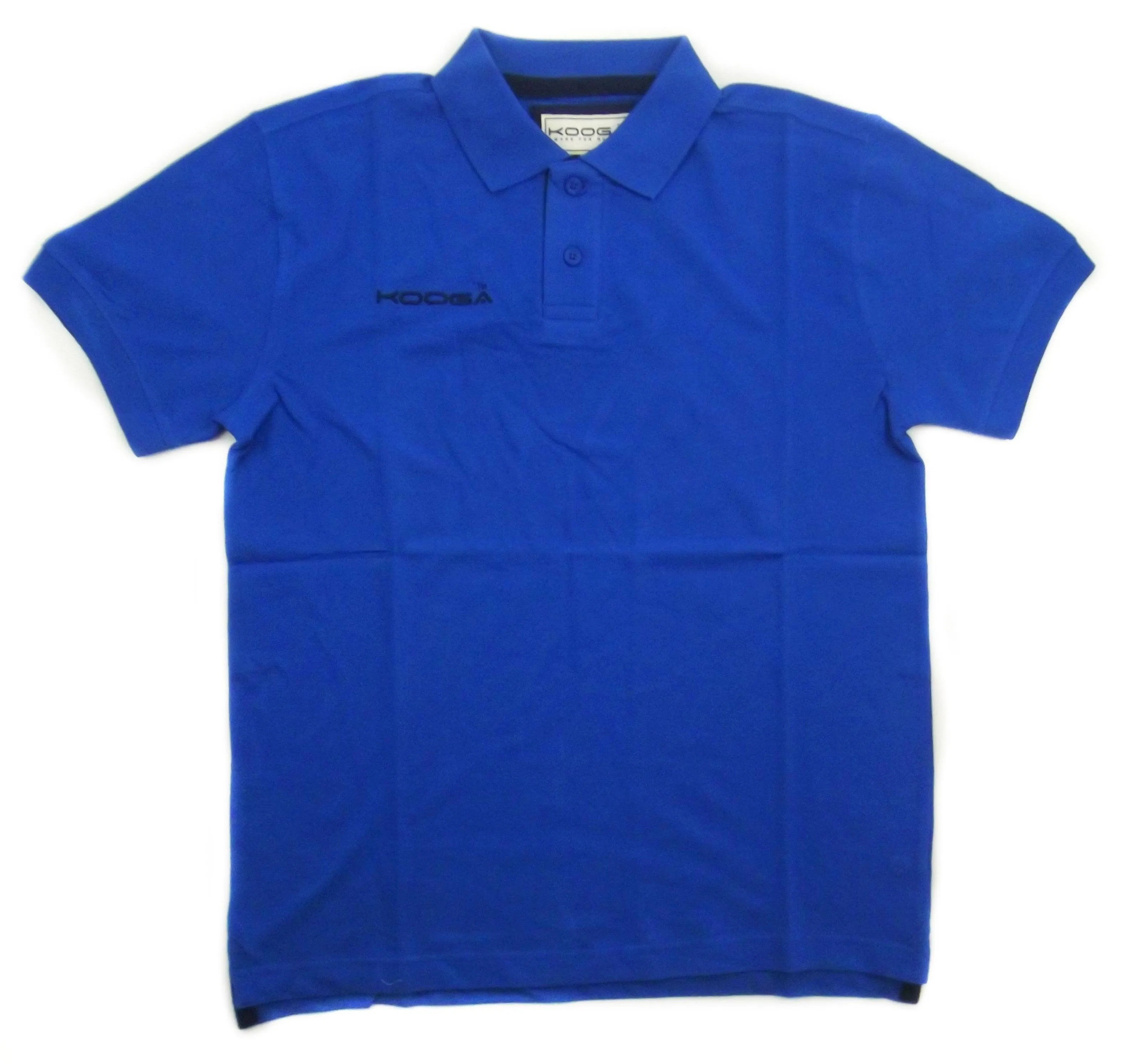 Kooga Mens Reflex Blue/Black Pique Polo