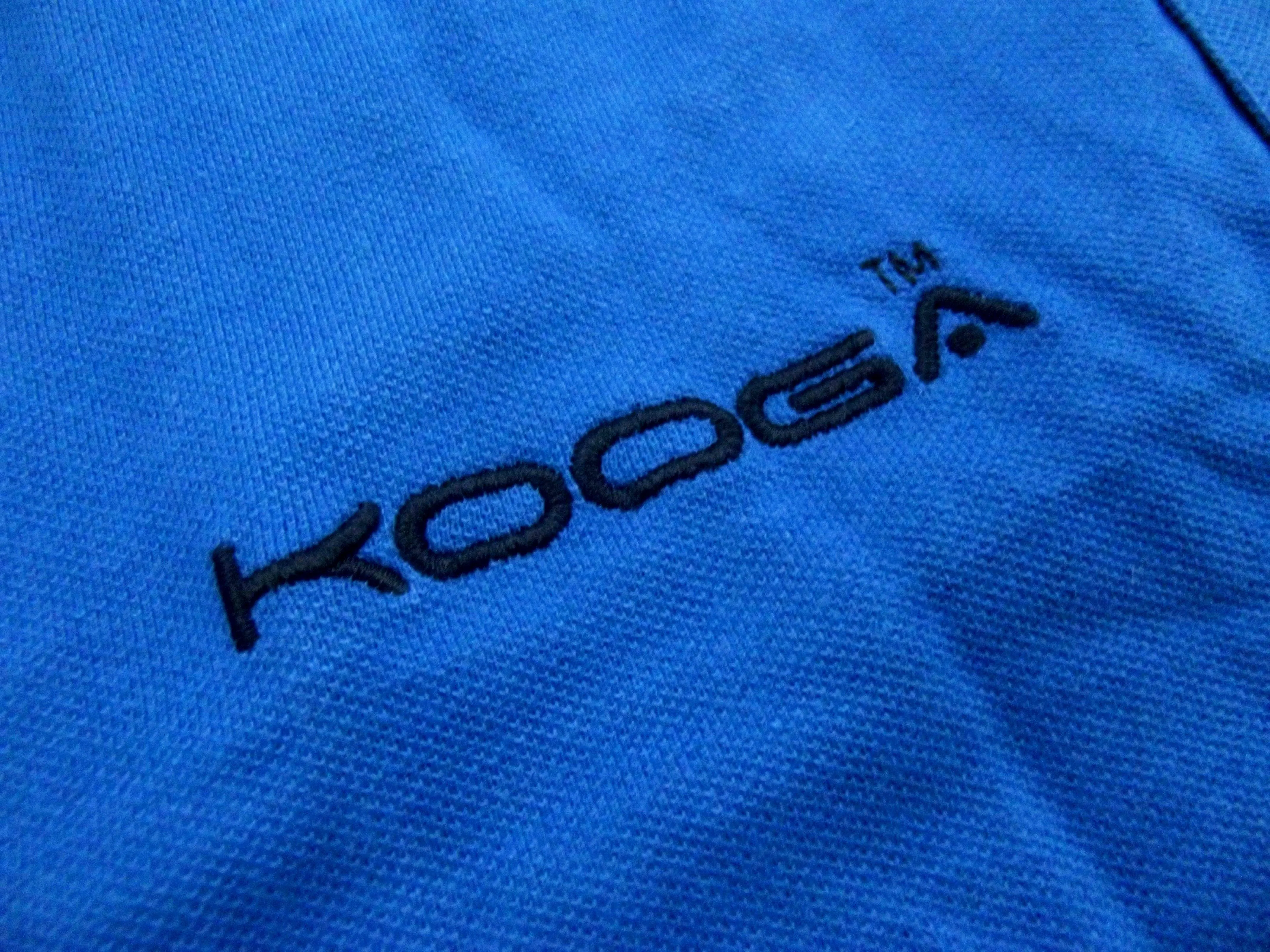 Kooga Mens Reflex Blue/Black Pique Polo